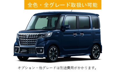 スズキ　スペーシアカスタム　HV　XS　インディゴブルーM